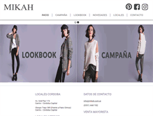 Tablet Screenshot of mikah.com.ar